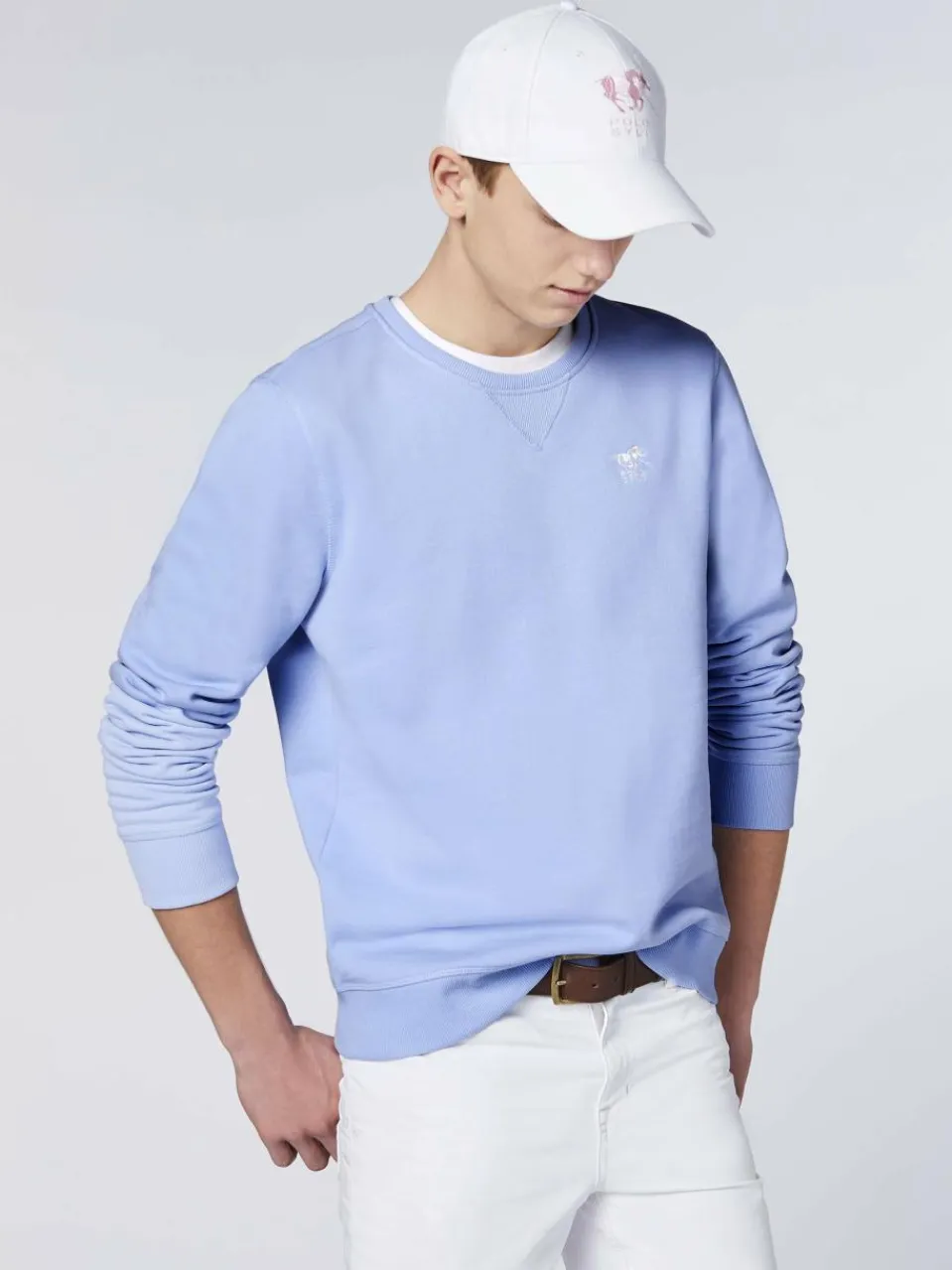 Polo Sylt Sweatshirts & Sweatjacken<Herren Sweatshirt hellblau uni