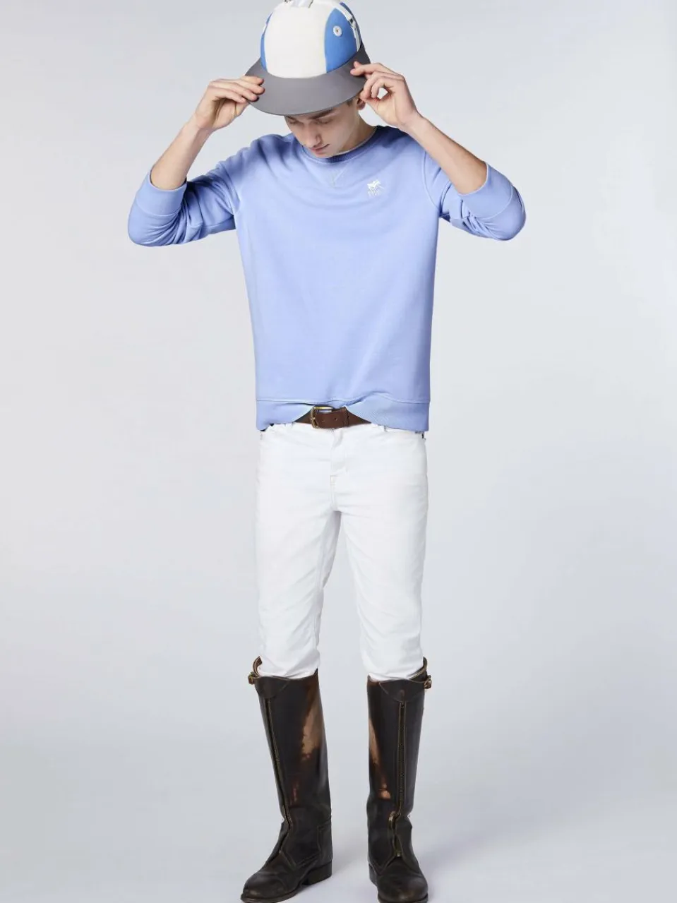 Polo Sylt Sweatshirts & Sweatjacken<Herren Sweatshirt hellblau uni