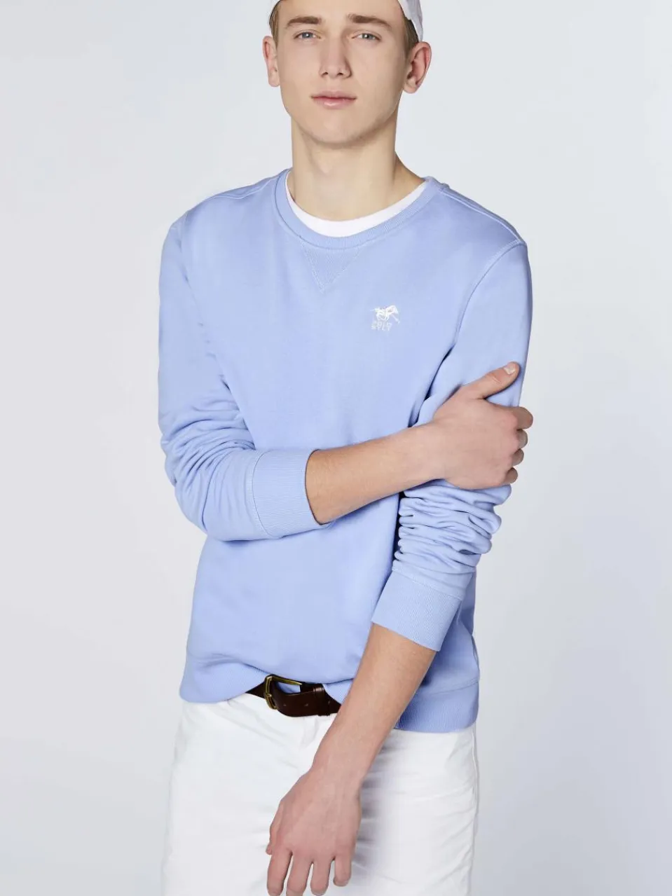 Polo Sylt Sweatshirts & Sweatjacken<Herren Sweatshirt hellblau uni