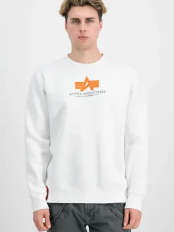 Alpha Industries Sweatshirts & Sweatjacken<Herren Sweatshirt weiß bedruckt