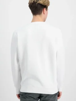 Alpha Industries Sweatshirts & Sweatjacken<Herren Sweatshirt weiß bedruckt