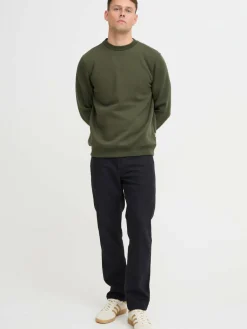 BLEND Sweatshirts & Sweatjacken<Herren Sweatshirt grün uni