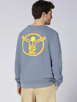 Chiemsee Sweatshirts & Sweatjacken<Herren Sweatshirt blau bedruckt