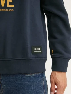 Solid Sweatshirts & Sweatjacken<Herren Sweatshirt blau bedruckt