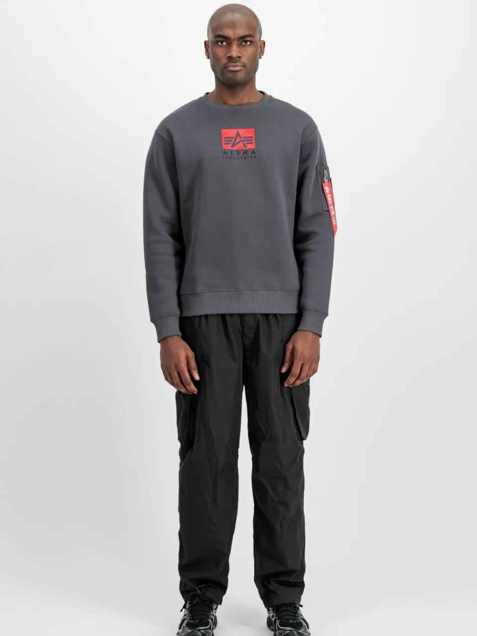 Alpha Industries Sweatshirts & Sweatjacken<Herren Sweatshirt grau uni