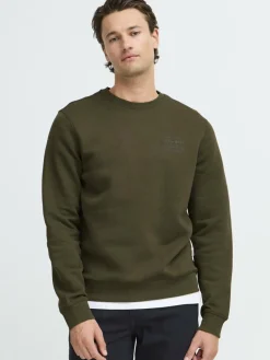 BLEND Sweatshirts & Sweatjacken<Herren Sweatshirt grün uni