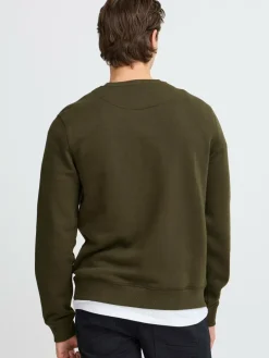 BLEND Sweatshirts & Sweatjacken<Herren Sweatshirt grün uni