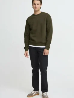 BLEND Sweatshirts & Sweatjacken<Herren Sweatshirt grün uni