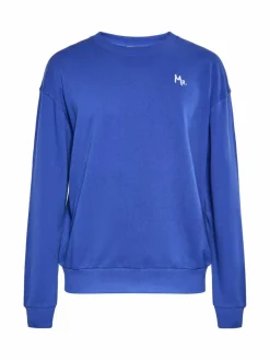 Mo Pullover & Strickjacken<Herren Sweatshirt blau uni