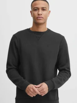 BLEND Sweatshirts & Sweatjacken<Herren Sweatshirt schwarz gemustert