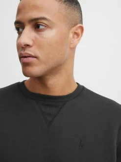 BLEND Sweatshirts & Sweatjacken<Herren Sweatshirt schwarz gemustert