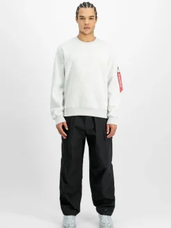 Alpha Industries Sweatshirts & Sweatjacken<Herren Sweatshirt grau bedruckt