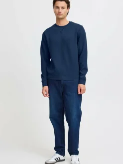 BLEND Sweatshirts & Sweatjacken<Herren Sweatshirt blau uni
