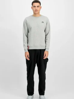 Alpha Industries Sweatshirts & Sweatjacken<Herren Sweatshirt grau bedruckt