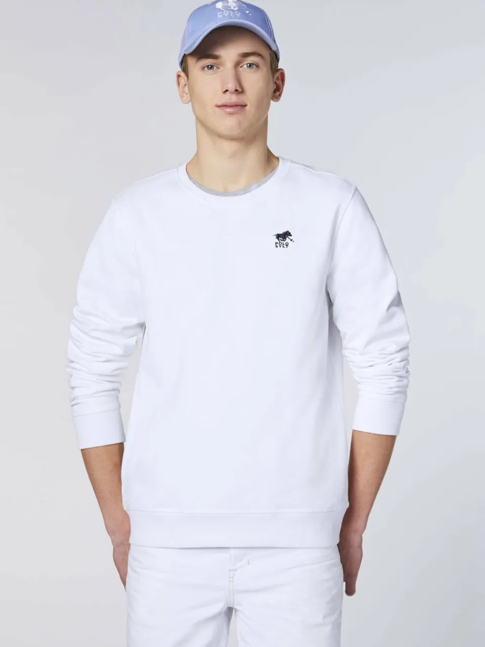 Polo Sylt Sweatshirts & Sweatjacken<Herren Sweatshirt weiß uni