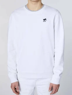 Polo Sylt Sweatshirts & Sweatjacken<Herren Sweatshirt weiß uni