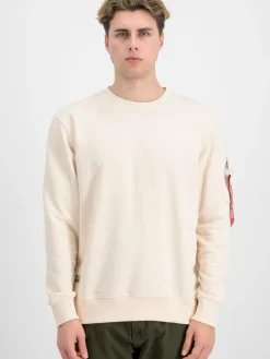 Alpha Industries Sweatshirts & Sweatjacken<Herren Sweatshirt weiß bedruckt