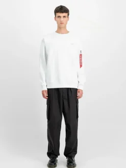 Alpha Industries Sweatshirts & Sweatjacken<Herren Sweatshirt weiß uni