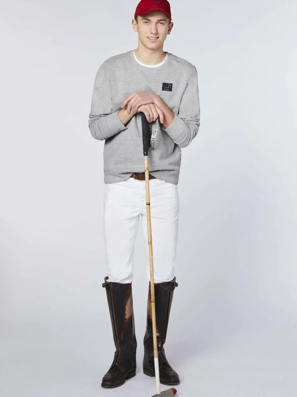 Polo Sylt Sweatshirts & Sweatjacken<Herren Sweatshirt hellgrau grau uni