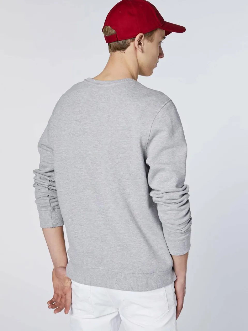 Polo Sylt Sweatshirts & Sweatjacken<Herren Sweatshirt hellgrau grau uni