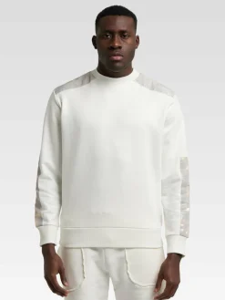 Carlo Colucci Sweatshirts & Sweatjacken<Herren Sweatshirt - Dapunt weiß bedruckt