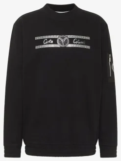 Carlo Colucci Sweatshirts & Sweatjacken<Herren Sweatshirt - Di Stasio schwarz gemustert