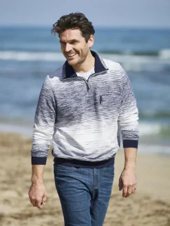 BABISTA Sweatshirts & Sweatjacken<Herren Sweatshirt - BENTILAGI blau melange bedruckt