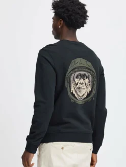 BLEND Sweatshirts & Sweatjacken<Herren Sweatshirt - BHSWEATSHIRT schwarz bedruckt