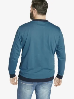 Charles Colby Sweatshirts & Sweatjacken<Herren Sweatshirt - EARL TORIN blau gemustert