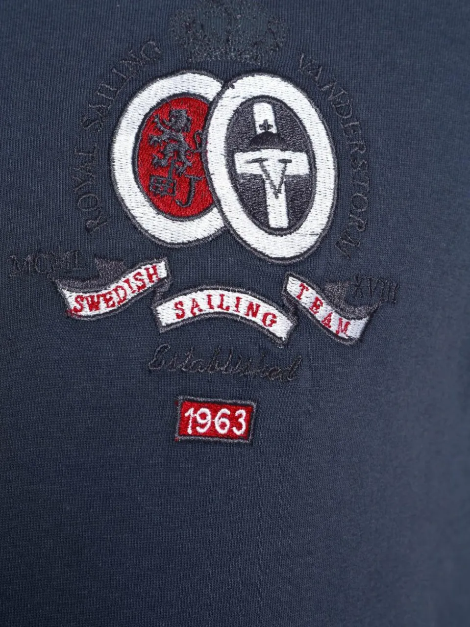 Jan Vanderstorm Sweatshirts & Sweatjacken<Herren Sweatshirt - FENNO blau bedruckt