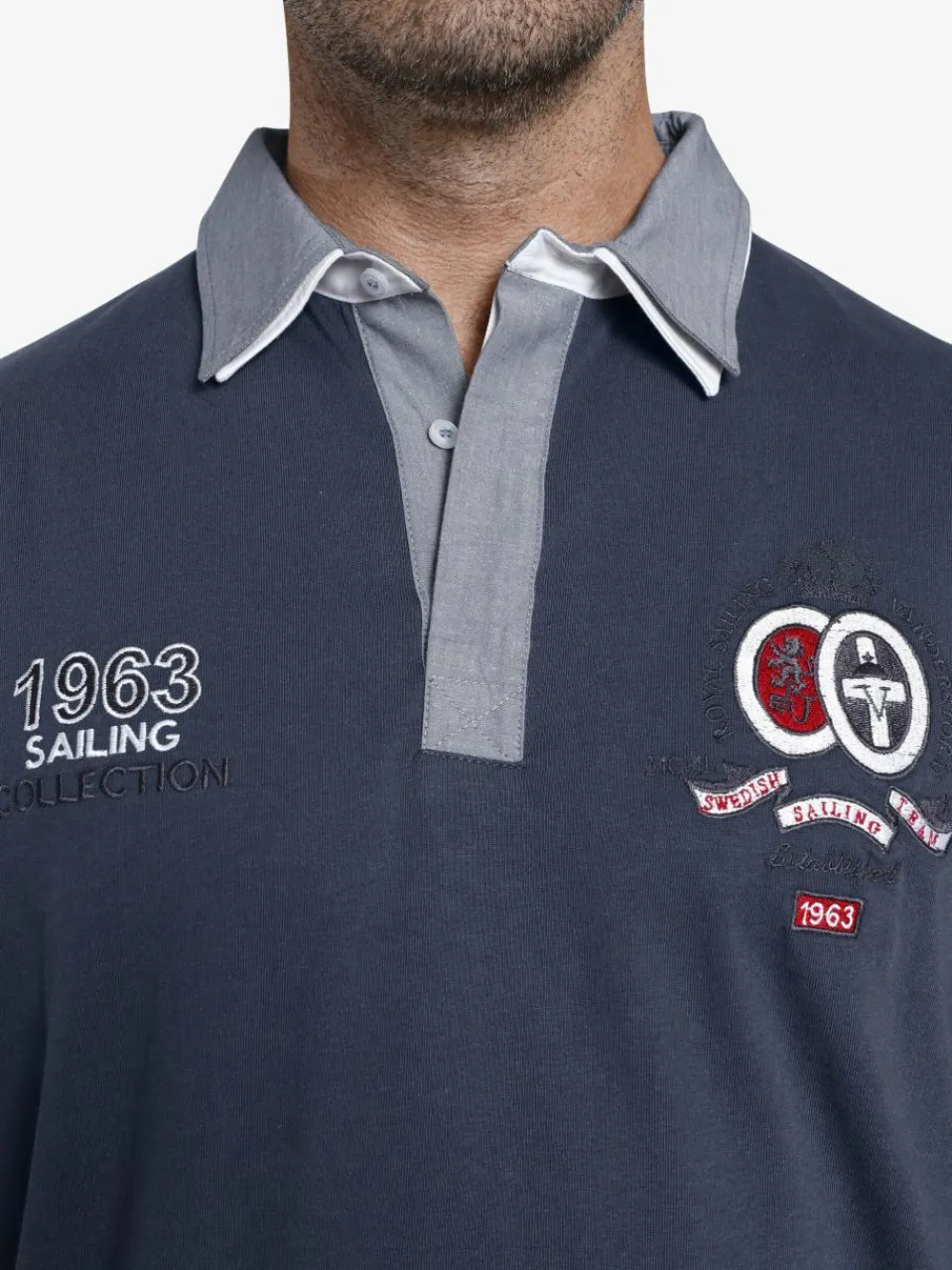 Jan Vanderstorm Sweatshirts & Sweatjacken<Herren Sweatshirt - FENNO blau bedruckt