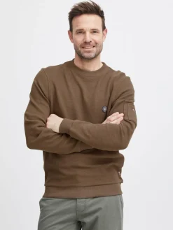 FQ1924 Pullover & Strickjacken<Herren Sweatshirt - FQWILLIAM braun gemustert