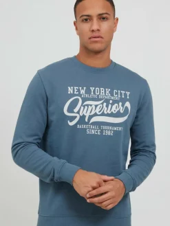 Indicode Sweatshirts & Sweatjacken<Herren Sweatshirt - IDGalilero blau bedruckt