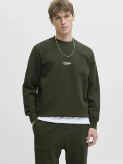 Jack & Jones Sweatshirts & Sweatjacken<Herren Sweatshirt - JJEsoho oliv uni