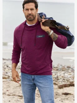 Jan Vanderstorm Sweatshirts & Sweatjacken<Herren Sweatshirt - KERVIK aubergine meliert