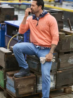 Jan Vanderstorm Sweatshirts & Sweatjacken<Herren Sweatshirt - KORBENKT orange uni