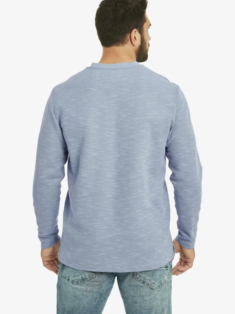 Jan Vanderstorm Sweatshirts & Sweatjacken<Herren Sweatshirt - REGINALD blau bedruckt