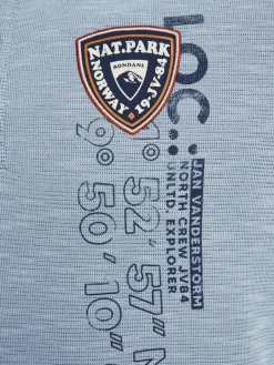 Jan Vanderstorm Sweatshirts & Sweatjacken<Herren Sweatshirt - REGINALD blau bedruckt