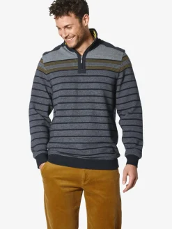 BABISTA Sweatshirts & Sweatjacken<Herren Sweatshirt - REMOSOTZI blau gestreift