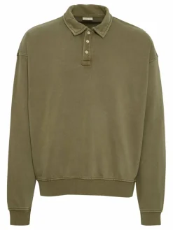 Solid Sweatshirts & Sweatjacken<Herren Sweatshirt - SDGaspard oliv uni