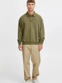 Solid Sweatshirts & Sweatjacken<Herren Sweatshirt - SDGaspard oliv uni