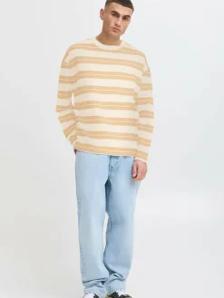 Solid Sweatshirts & Sweatjacken<Herren Sweatshirt - SDPEACE beige gestreift