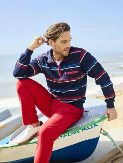 BABISTA Sweatshirts & Sweatjacken<Herren Sweatshirt - ULRAN blau gestreift