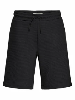 BLEND Hosen<Herren Sweatshorts - BHCASPER schwarz strukturiert