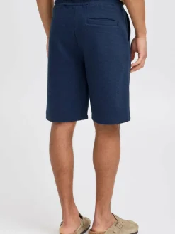 BLEND Hosen<Herren Sweatshorts - BHCASPER blau strukturiert