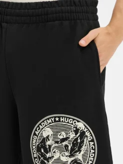 HUGO Hosen<Herren Sweatshorts - Dubox schwarz uni