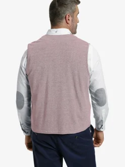 Charles Colby Anzüge<Herren Sweatweste - DUKE DAVYN rot melange uni