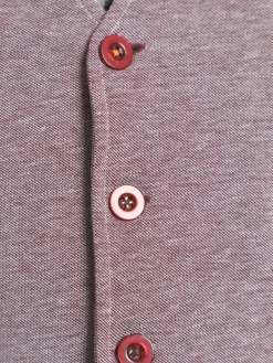 Charles Colby Anzüge<Herren Sweatweste - DUKE DAVYN rot melange uni