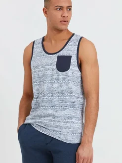 Solid Shirts<Herren Tanktop - SDImbre blau gemustert