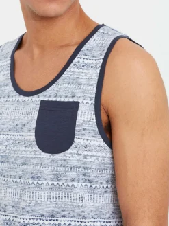 Solid Shirts<Herren Tanktop - SDImbre blau gemustert
